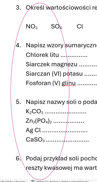 Sole - wzory i nazwy