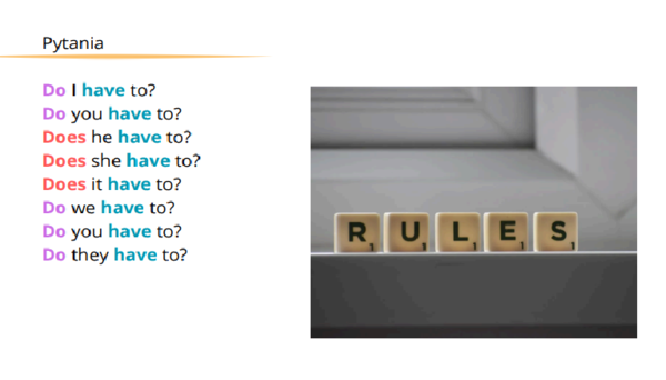 Czasownik have to