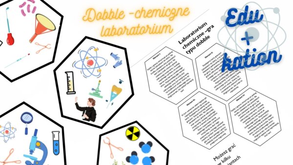 Gra typu dobble-laboratorium chemiczne