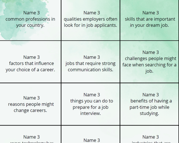 Name 3, Jobs-klasa 8 , liceum