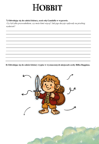 Karta pracy "Hobbit"