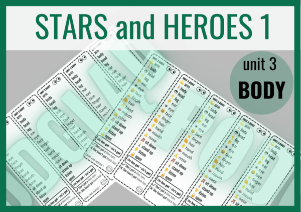 Stars and Heroes 1 unit 3 – zakładki do książki