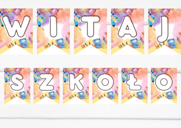 Girlanda "Witaj Szkoło"