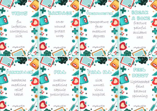 Health (Zdrowie) gra Taboo /72 karty