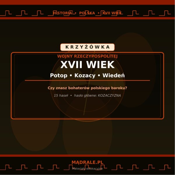 Karta pracy „Wojny Rzeczypospolitej” + klucz odpowiedzi