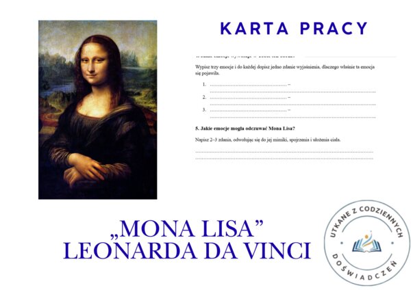 KARTA PRACY – „Mona Liza” Leonarda da Vinci