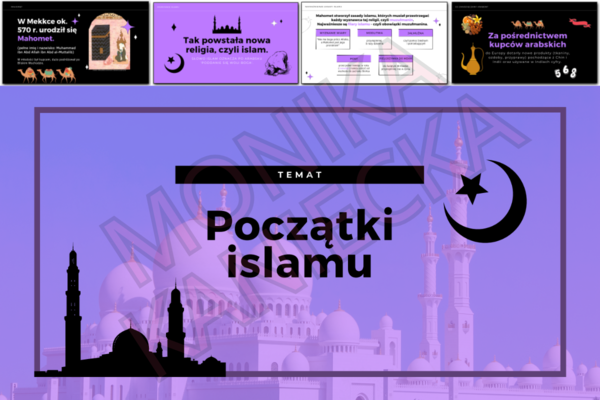 Początki islamu - prezentacja historia klasa 5