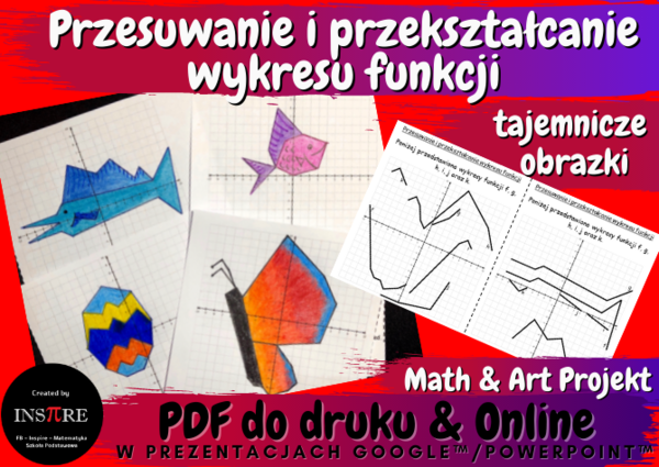 Przesuwanie i przekształcanie wykresu funkcji: tajemnicze obrazki. Projekt Math & Art.