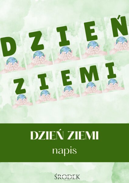 DZIEŃ ZIEMI - napis