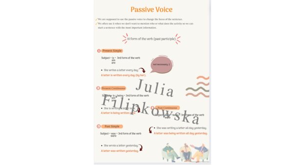 Passive Voice/ Strona bierna/ Zestaw zadań/ Teoria i Praktyka/ Teoria/ Theory/ Zadania/ Pakiet/ Karta pracy/Speaking/ Gramatyka/ Grammar/ English Grammar/ Matura/ Notatka/ SP 7-8/ SP 8/ Klasy 7-8/ Klasa 8/ Gotowa lekcja/Liceum/ LO