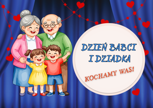 Dekoracja na Dzień Babci i Dziadka - do wycięcia lub plakat XXL