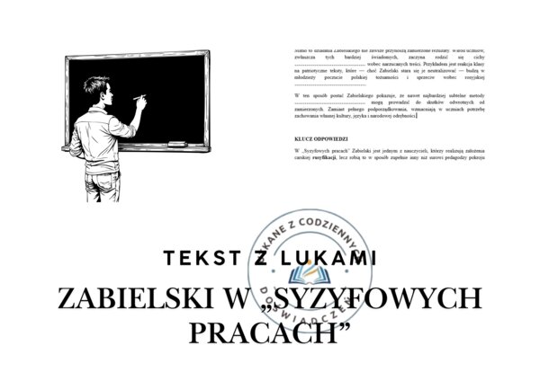 TEKST Z LUKAMI — Zabielski w „Syzyfowych pracach”