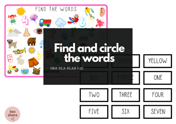 Find the word game - gra dla klas I-III