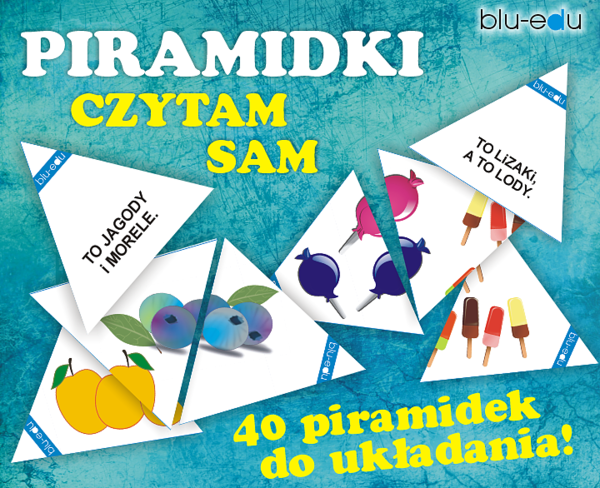 Piramidki CZYTAM SAM sylaby otwarte