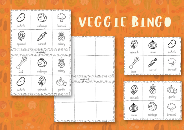 Veggie bingo - warzywne bingo