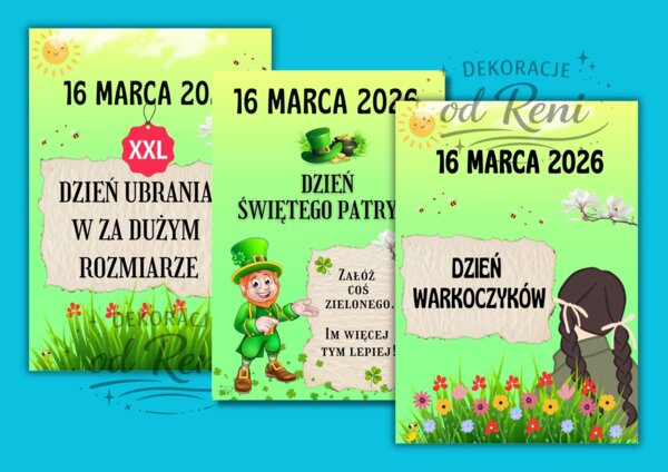 Odliczajmy do wiosny!-14 propozycji -  w 5 wariantach z różnymi datami (16.03 – 20.03)-ponad 100 stron!!!
