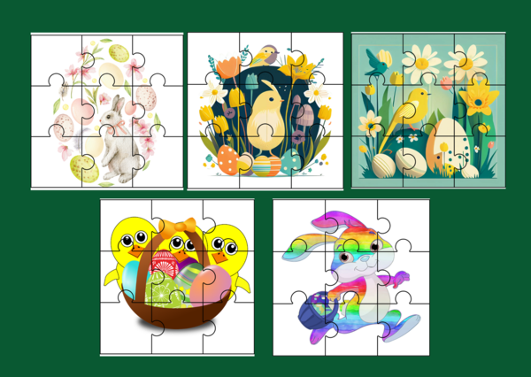 WIELKANOC - puzzle - 17 szt.