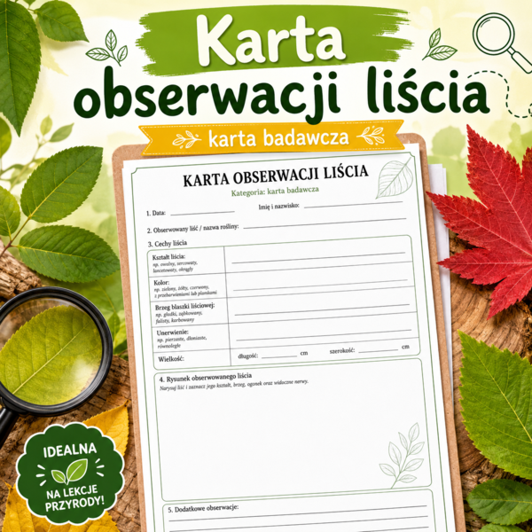 Karta obserwacji liścia