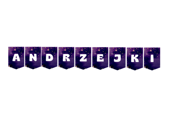 Girlanda, baner "ANDRZEJKI"