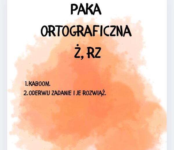 Gramatyczne gry rz i ż
