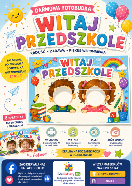 Witaj Przedszkole! FOTOBUDKA PDF do druku