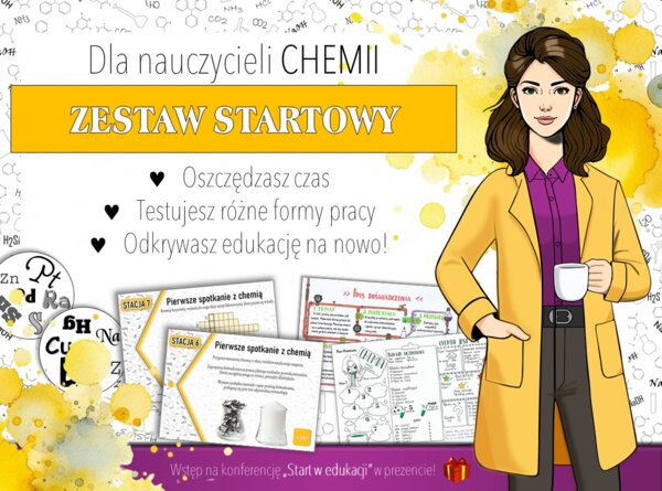 PAKIET startowy dla nauczycieli CHEMII – karty pracy i pomysły na ciekawe lekcje.
