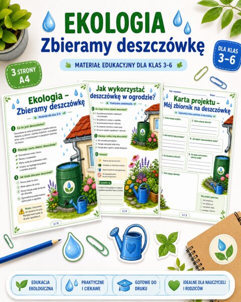 Ekologia. Zbieramy deszczówkę