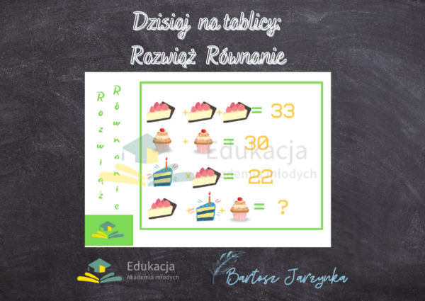 ?ROZWIĄŻ RÓWNANIE?CIASTO, BABECZKA, TORT?