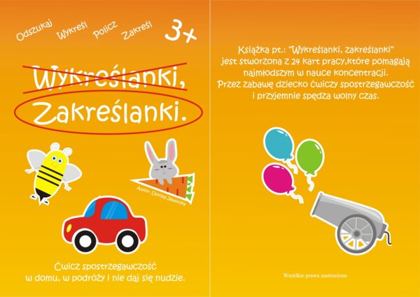 Przedszkole. Wykreślanki, zakreślanki.