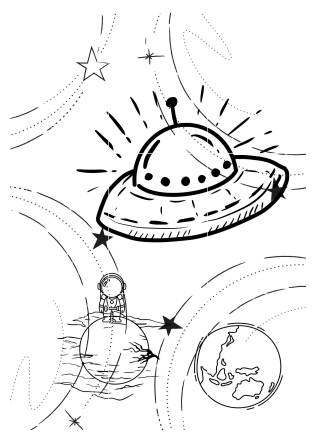 Kolorowanka KOSMOS xxl 4