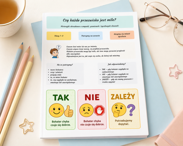 Czy każde przezwisko jest miłe? – historyjki obrazkowe