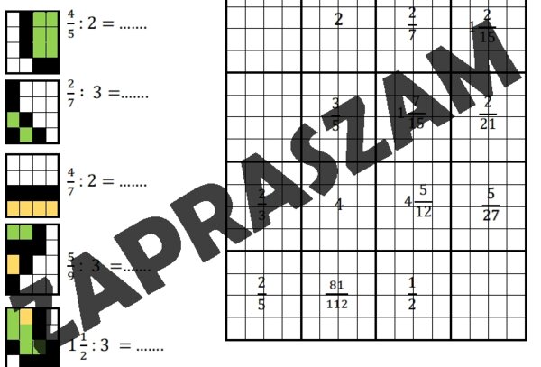 Kodowanie - dzielenie ułamków przez liczby naturalne