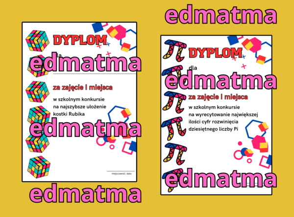 Dyplomy - zestaw matematyczny