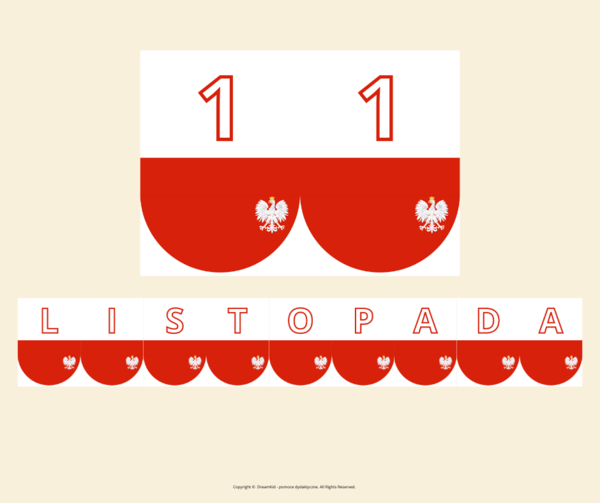 Darmowa girlanda - 11 listopada