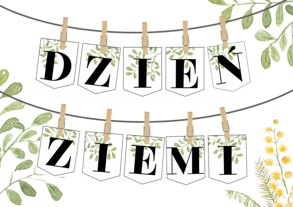DZIEŃ ZIEMI - napis