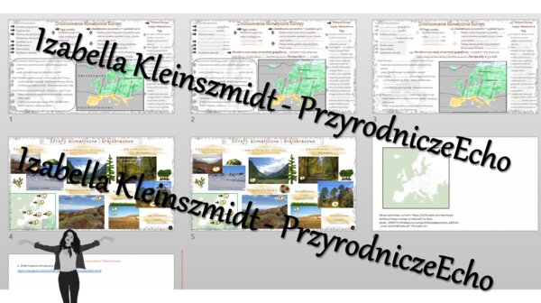 Minizestaw na temat „Zróżnicowanie klimatyczne Europy– sketchnotka + karta pracy w power point + gratisowy link do prezentacji multimedialnej niekomercyjnej wykonanej w genial.ly do indywidualnego pobrania i użycia do celów niekomercyjnych. Geografia 6, 