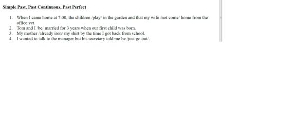 czasy przeszłe Simple Past, Past Continuous, Past Perfect