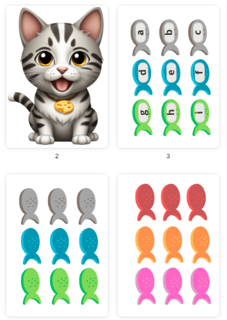 Nakarm Kotka-cyfry, alfabet, kształty, kolory