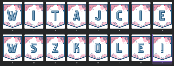 Girlanda "Witajcie w szkole!" 4