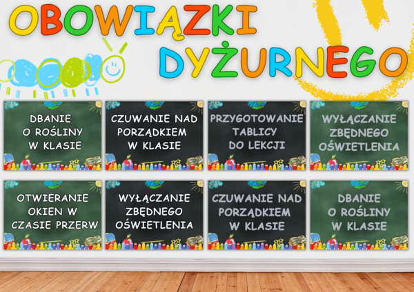 OBOWIĄZKI DYŻURNEGO - Gazetka szkolna