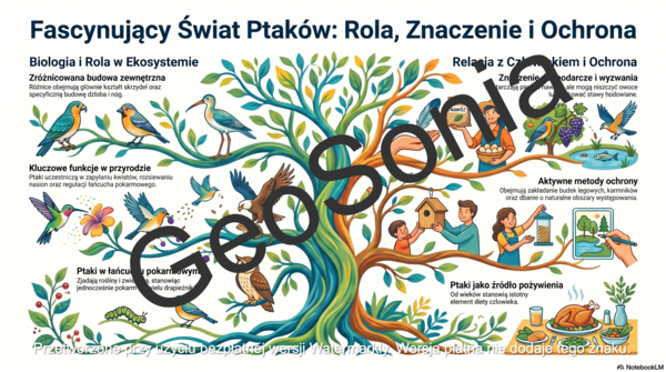 Przegląd i znaczenie ptaków biologia klasa 6 sketchnotka