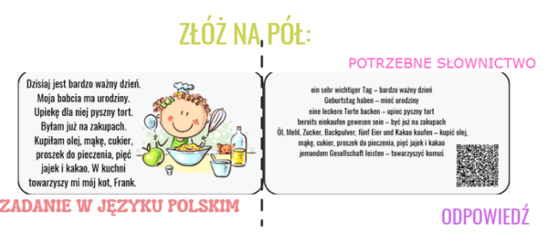 Fajne lekcje języka niemieckiego - PRZETŁUMACZ proszę! - E8,