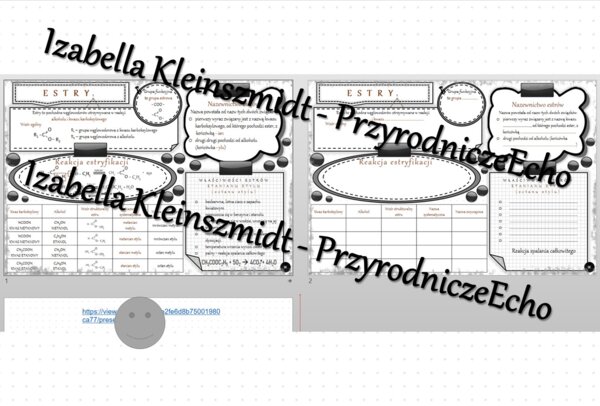 Minizestaw na temat „Estry” – sketchnotka + karta pracy w power point + gratisowy link do prezentacji multimedialnej niekomercyjnej wykonanej w genial.ly do indywidualnego pobrania i użycia do celów niekomercyjnych. Chemia 8, „Pochodne węglowodorów”