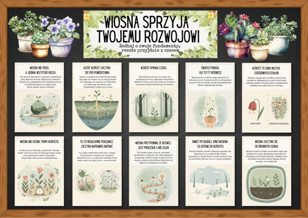WIOSNA SPRZYJA TWOJEMU ROZWOJOWI - zestaw materiałów