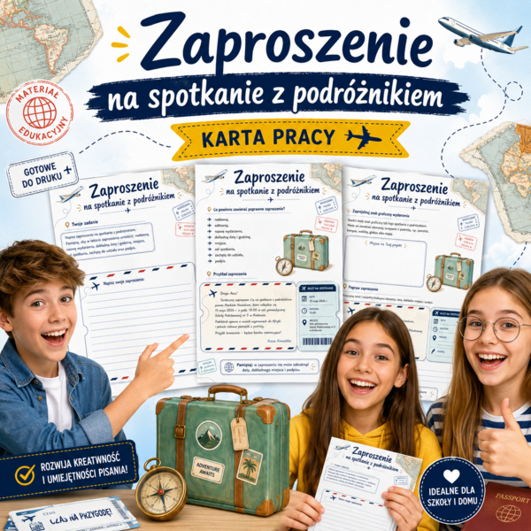 Zaproszenie na spotkanie z podróżnikiem