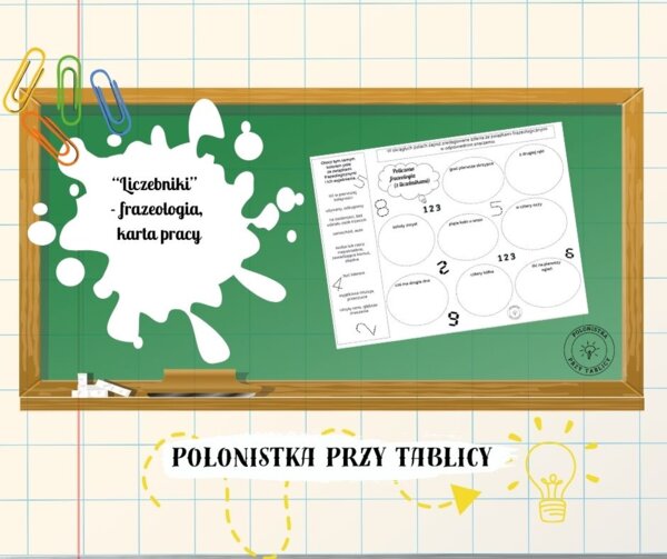 Liczebniki - liczebnik - frazeologia - karta pracy