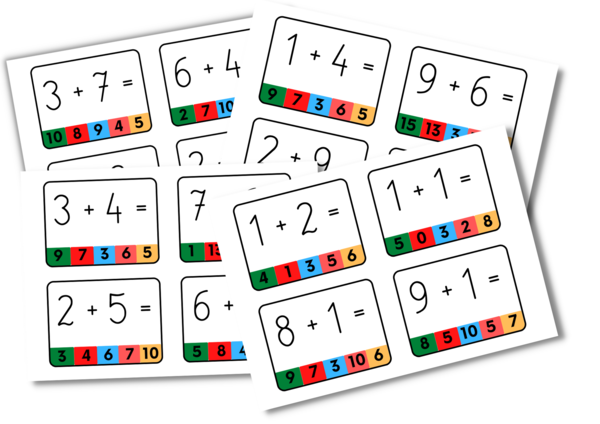 Klamerkowe dodawanie dla przedszkolaków