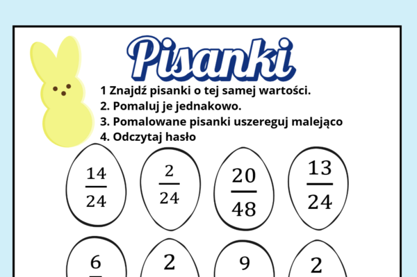 Zadania  „Pisanki z ułamkami”