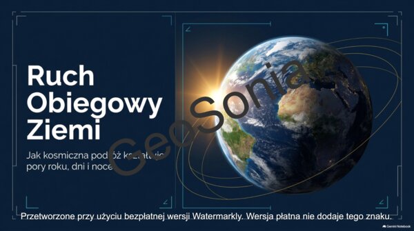 Ruch obiegowy Ziemi geografia klasa 6 prezentacja
