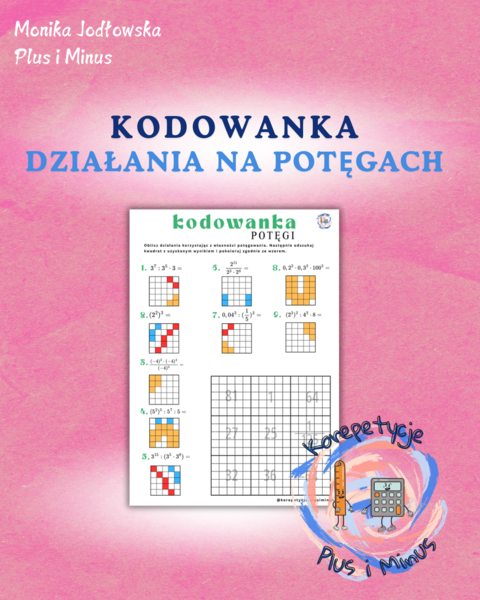 Kodowanka - Działania na potęgach